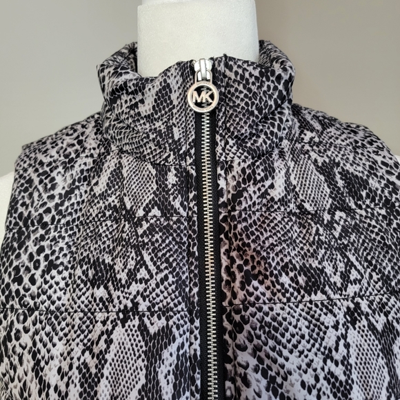 Michael Kors Snakeskin Pattern Puffer Vest - small - Picture 2 of 8